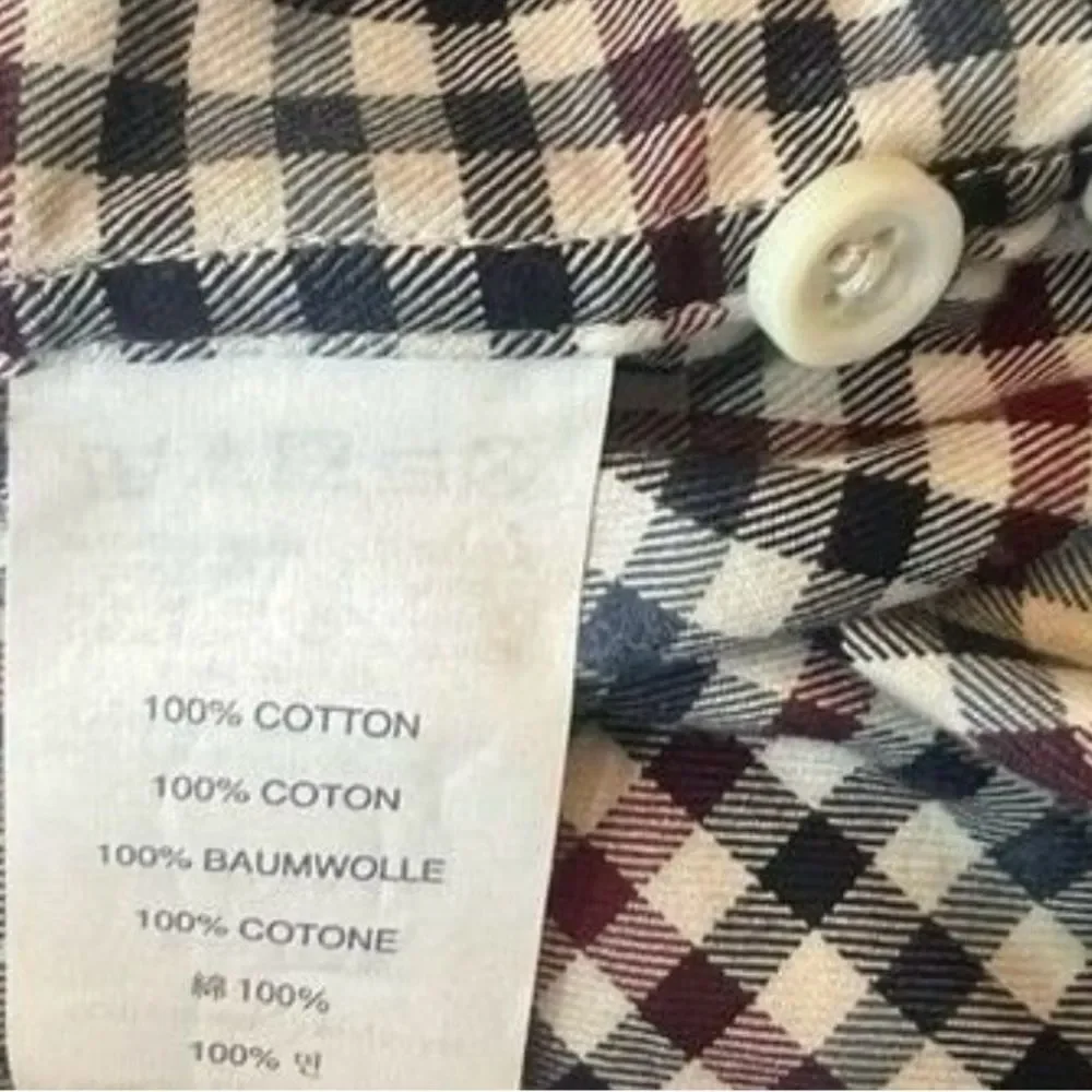 J.Crew Men's Casual Slim FitButton Down Shirt Sz Small Checkered White Black Red